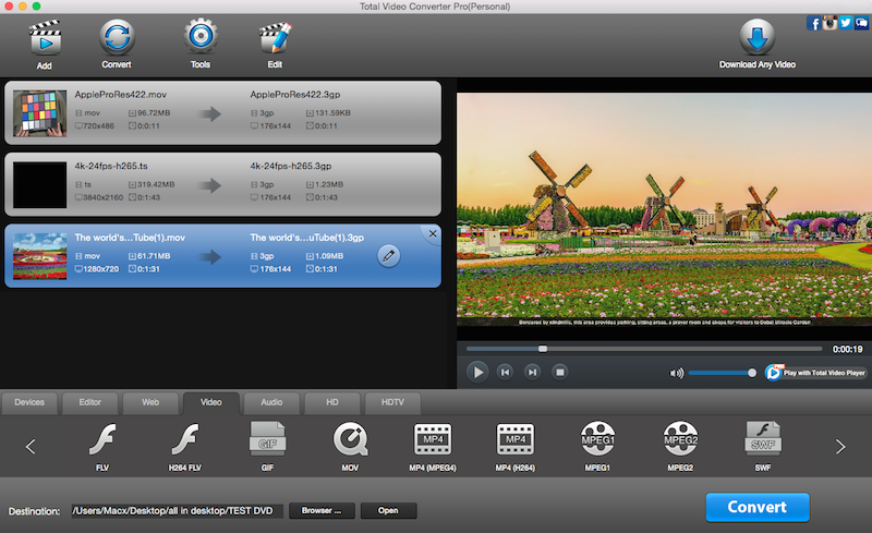 eTinysoft Total Video Converter Mac