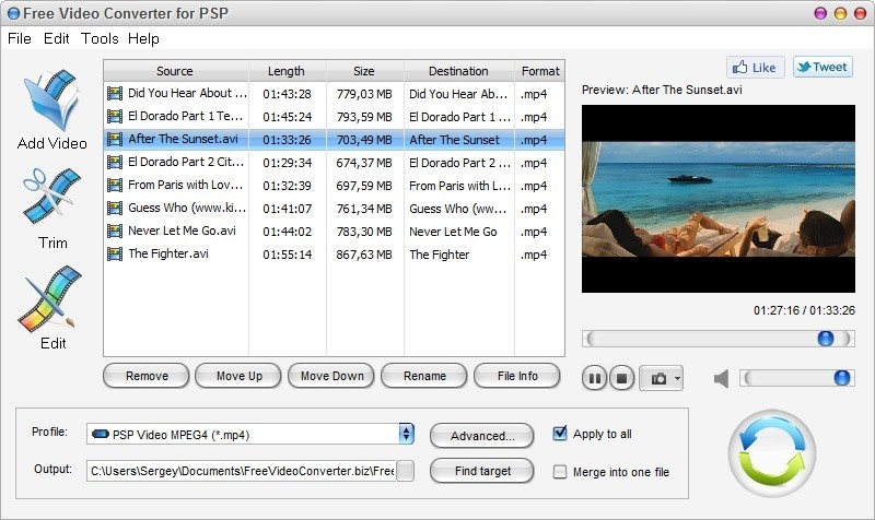 Free Video Converter for PSP