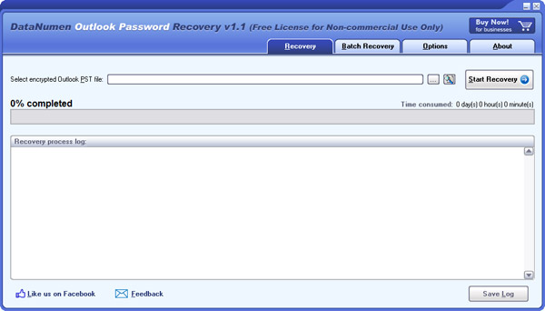 DataNumen Outlook Password Recovery