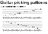 Guitar picking patterns