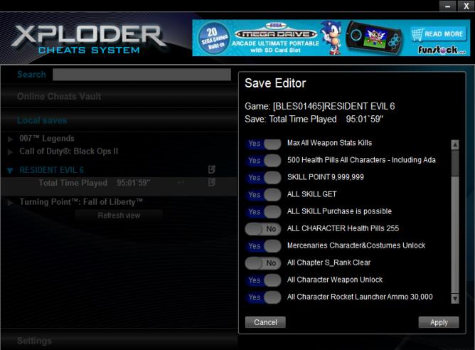 Xploder PS3 Cheats System PRO