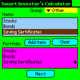 Smart Investor's Calculator for Pocket PC