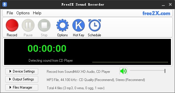 Free2X Sound Recorder