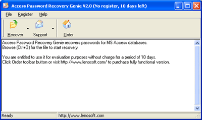 Access Password Recovery Genie