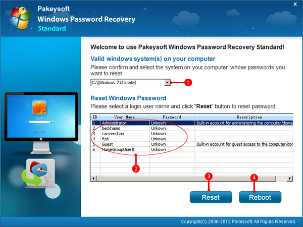 HP Password Reset