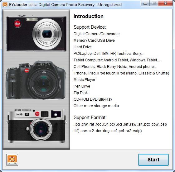 BYclouder Leica Digital Camera Photo Recovery