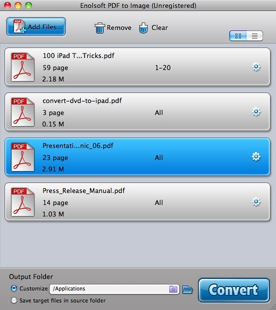 Enolsoft PDF to Image for Mac