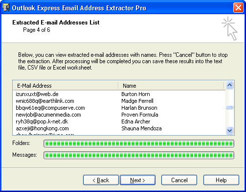 Outlook Express Email Address Extractor Pro