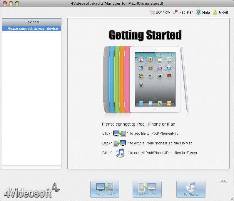 4Videosoft iPad 2 Manager for Mac