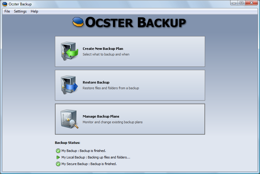 Ocster Backup Free