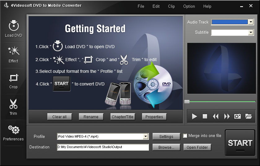 4Videosoft DVD to Mobile Converter