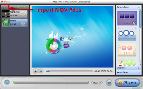 Mac MOV to DVD Creator