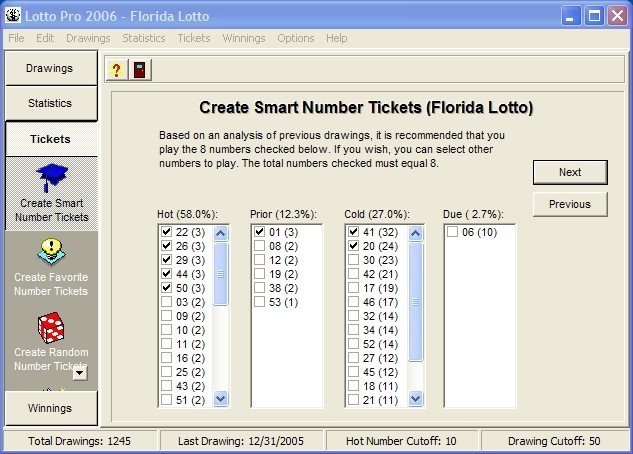 Lotto Pro 2004 Lottery Software