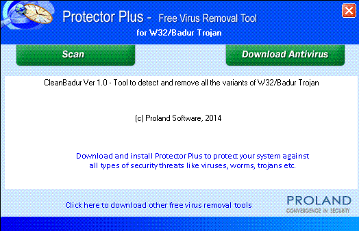 W32/Badur Free Trojan Removal Tool