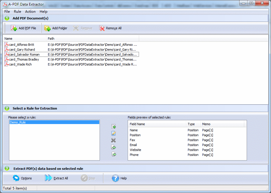 A-PDF Data Extractor