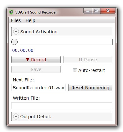 SDiCraft Sound Recorder