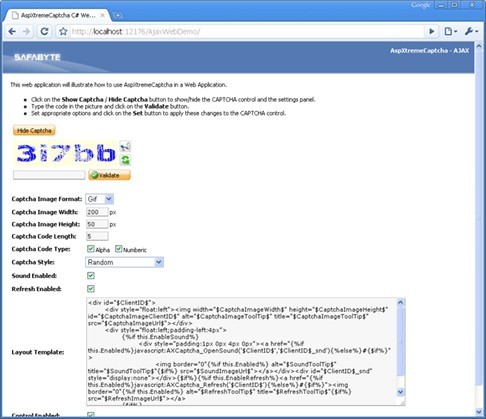 CAPTCHA Control for ASP.NET