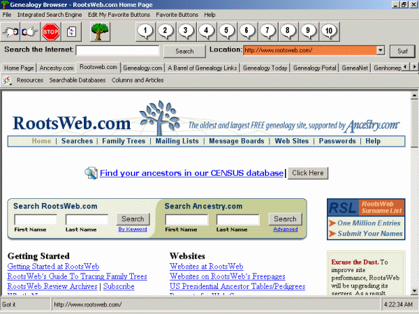 Genealogy Browser