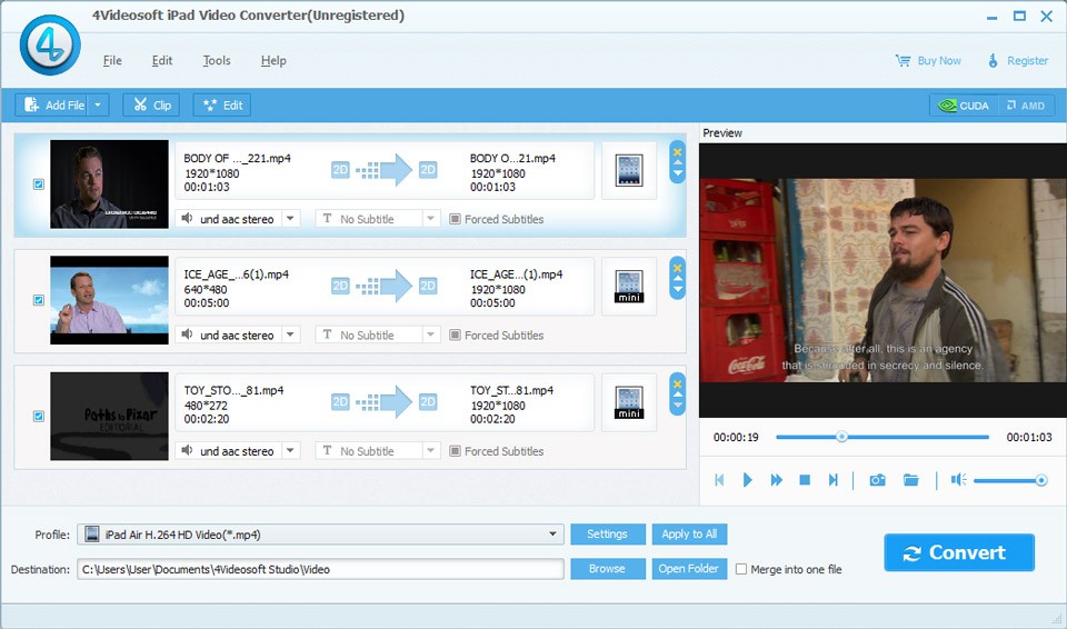 4Videosoft iPad Video Converter