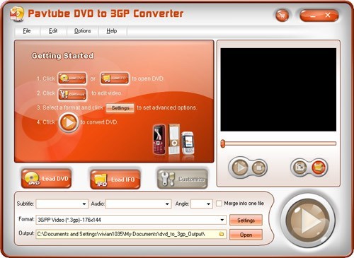 Pavtube DVD to 3GP Converter
