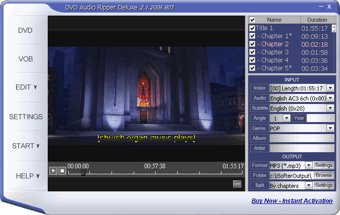 iSofter DVD Audio Ripper Deluxe
