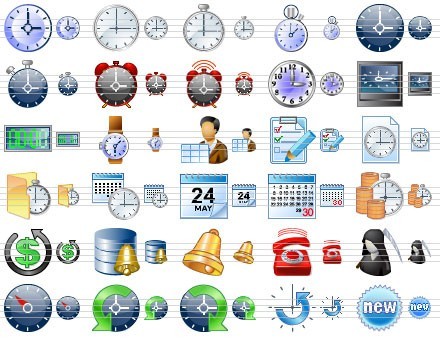 Clock Toolbar Icons