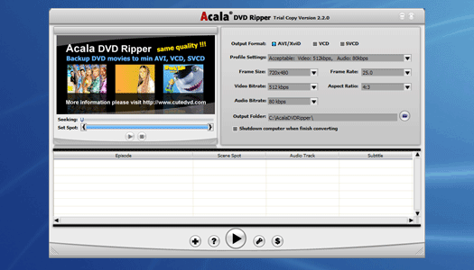 Acala DVD Ripper and iPod Video Bundle
