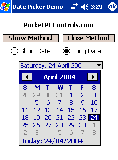 Date Picker Control