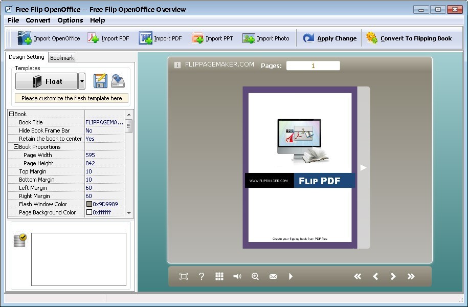 Flip OpenOffice -  freeware