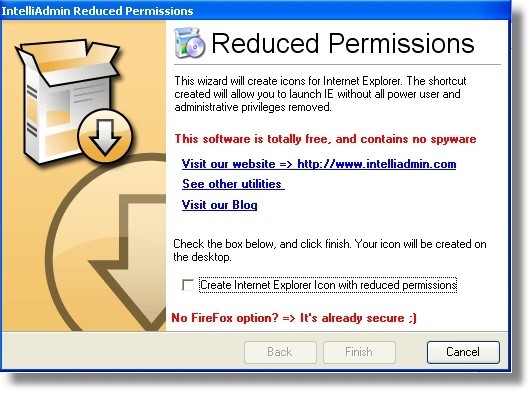 Reduced Permissions