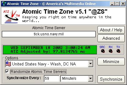 Atomic Time Zone - Regular