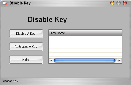 Disable Key