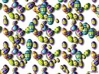 3D Flying Easter Eggs Screen Saver