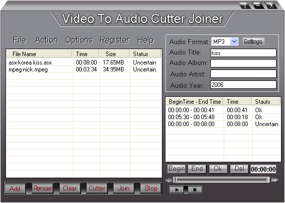 Video To Audio Cutter Joiner