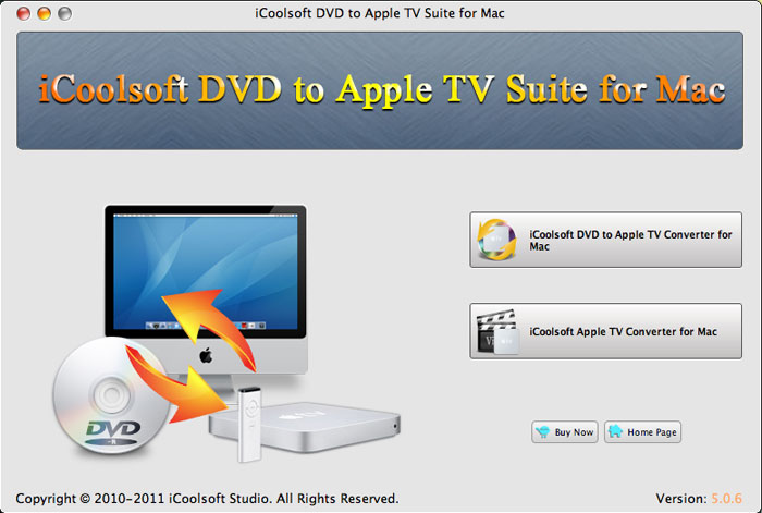 iCoolsoft DVD to Apple TV Suite for Mac