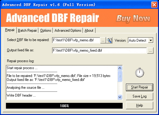 Advanced DBF Repair -ADR