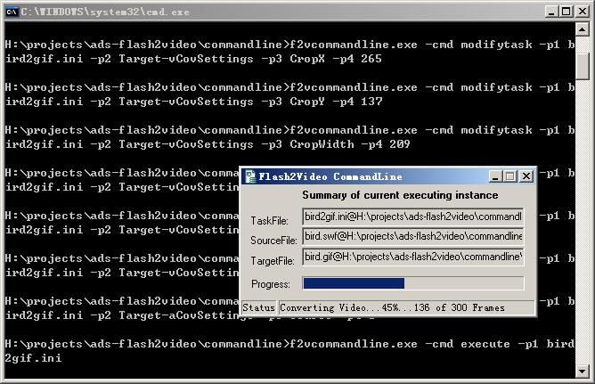 ADShareit Flash to Video Command Line