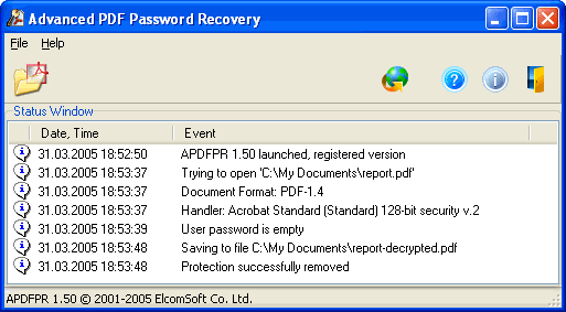 Advanced PDF Password Recovery Std