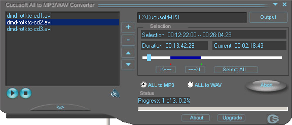 Cucusoft All to MP3 Converter/MP3 Ripper