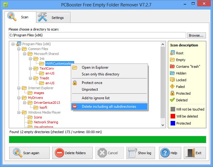 PCBooster Free Empty Folder Remover