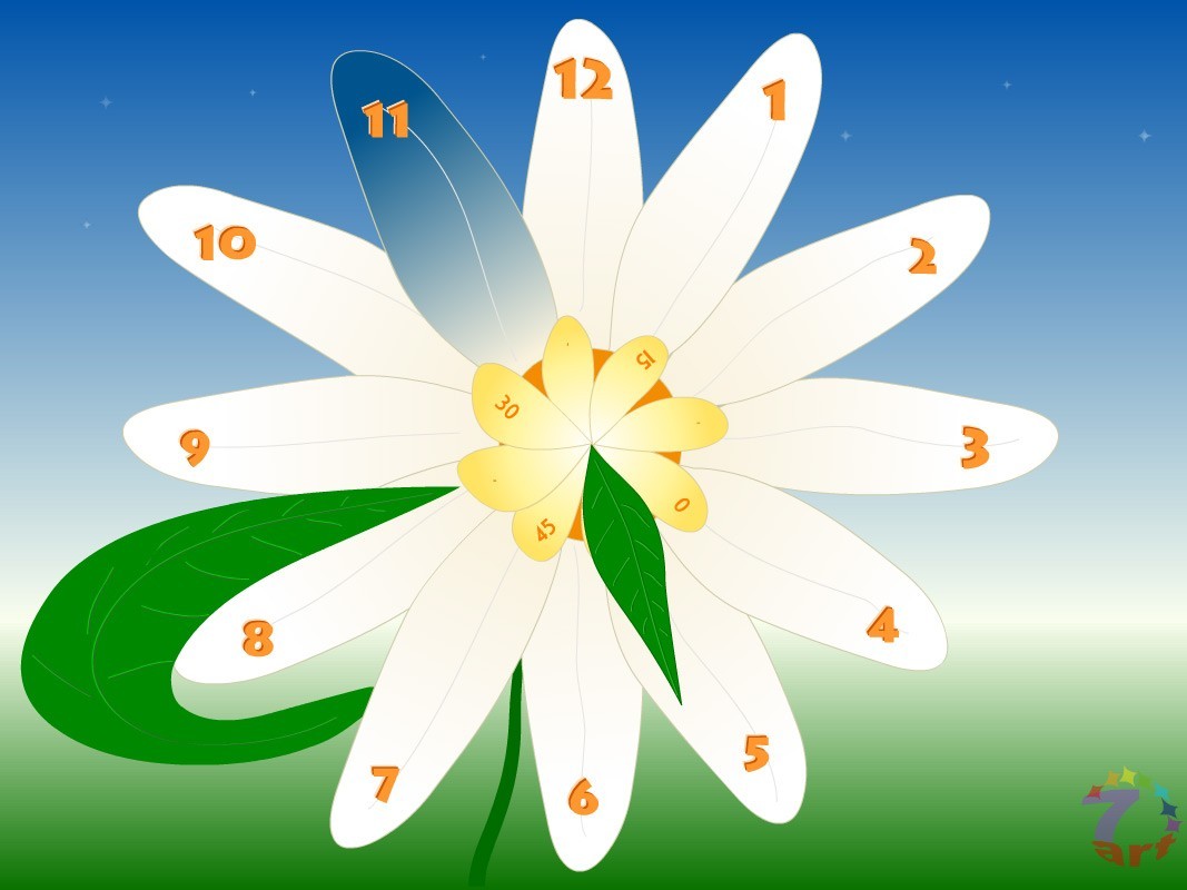 7art Merry Flower Clock ScreenSaver