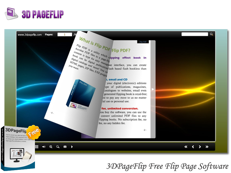 3DPageFlip Free Convert PDF to Flash
