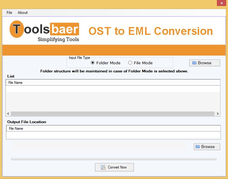 ToolsBaer OST to EML Conversion