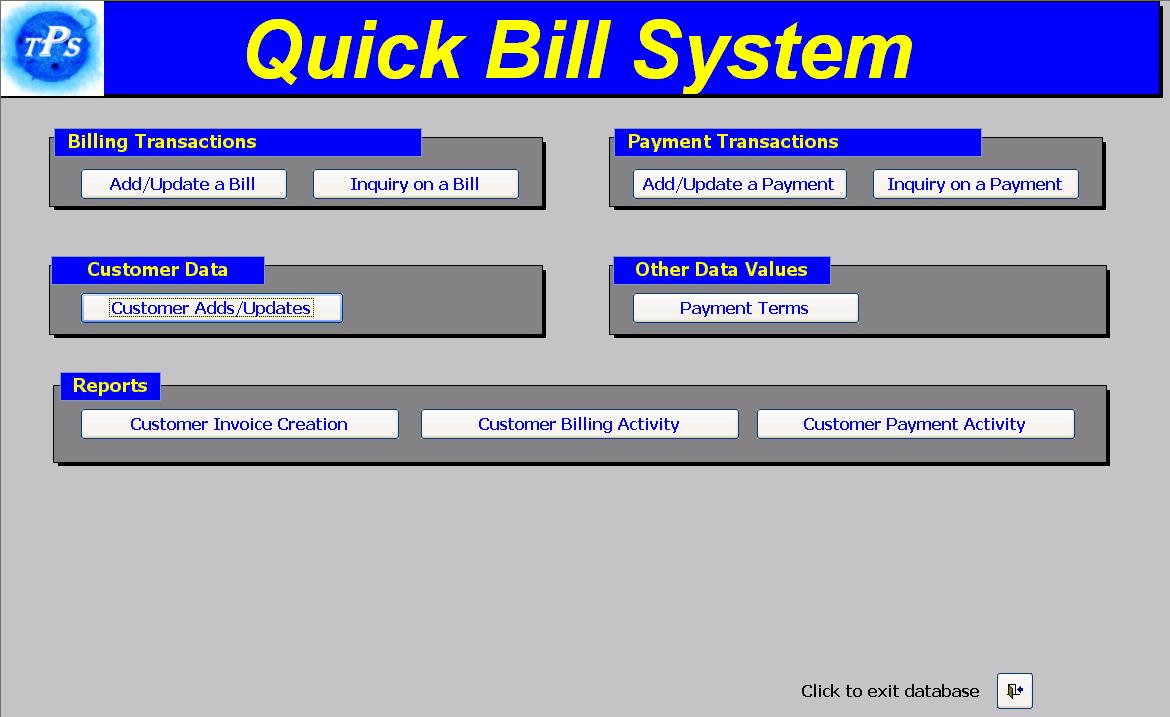 Quick Bill System