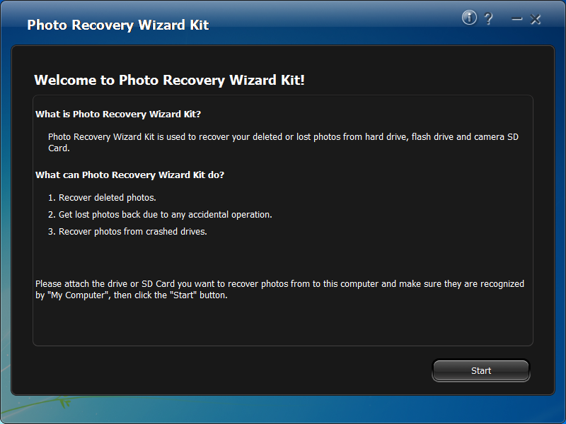 Photo Recovery Wizard Kit Free