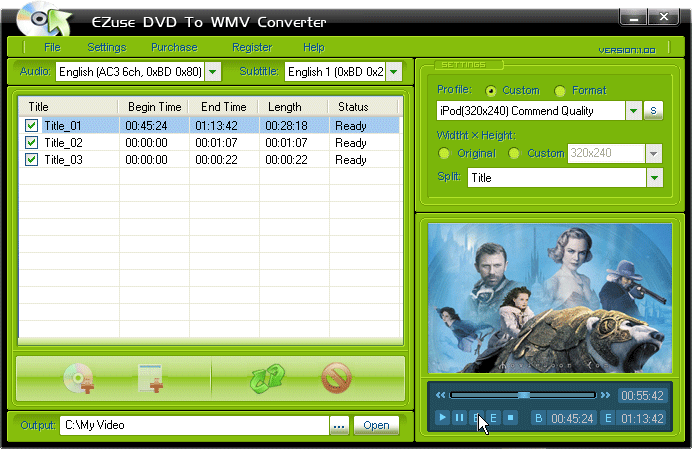 EZuse DVD To WMV Converter