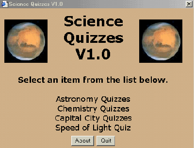300 Science Quizzes for middle and high school students