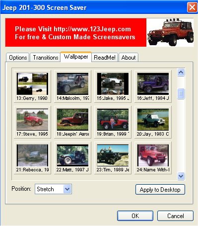 Jeep 201 - 300 Screensaver