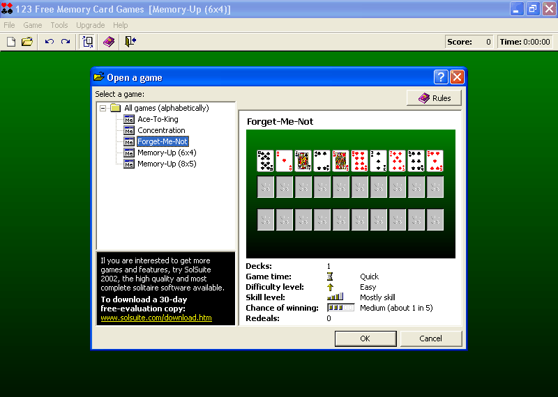 123 Free Memory 2003 - Card Games Collection