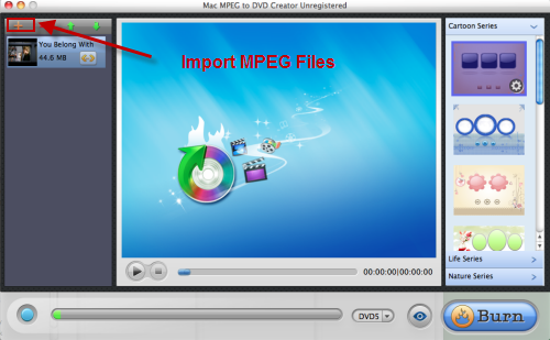 Mac MPEG to DVD Creator